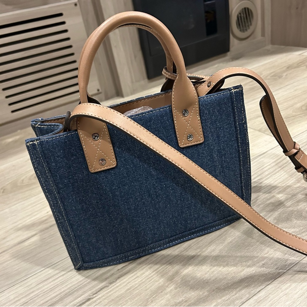 NWT True Religion Denim Small Tote Bag - Picture 3 of 16